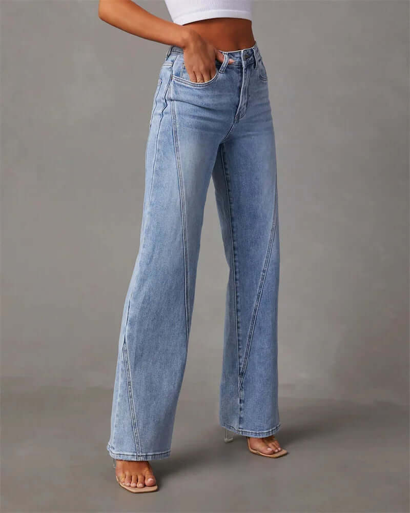 Virelia | High Waisted Wide Leg Jeans