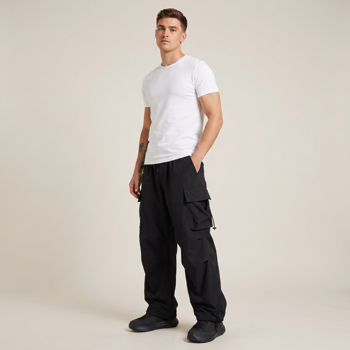 Lorvane | Wide Leg Cargo Pants Relaxed Fit