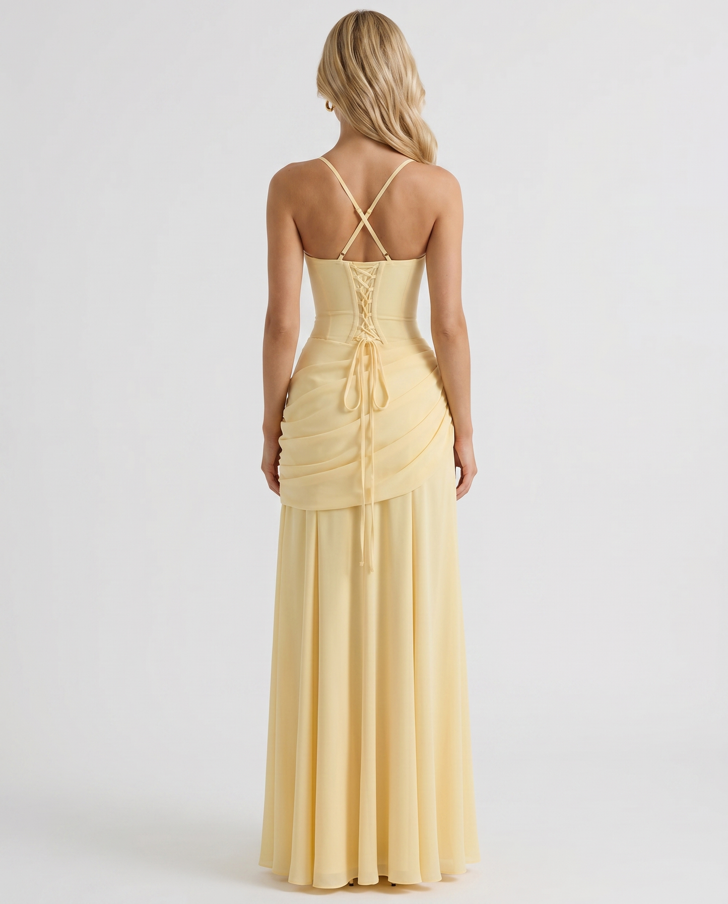 Henriette | Sleeveless Ruched Bodycon Maxi Dress