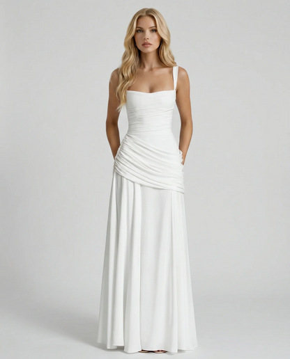 Henriette | Sleeveless Ruched Bodycon Maxi Dress