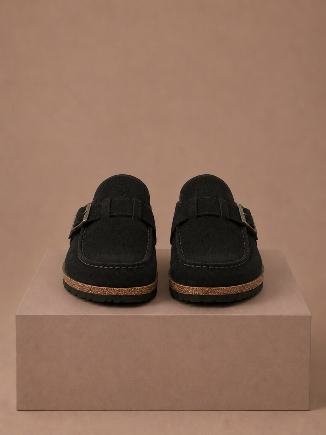 Victoire | Suede Buckle Mule Clogs