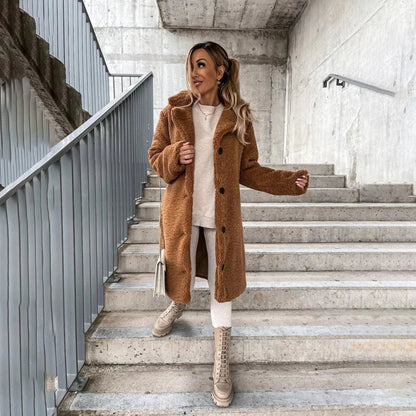 Roseline | Long Comfortable Teddy Coat