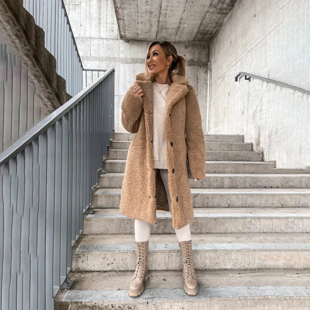 Roseline | Long Comfortable Teddy Coat
