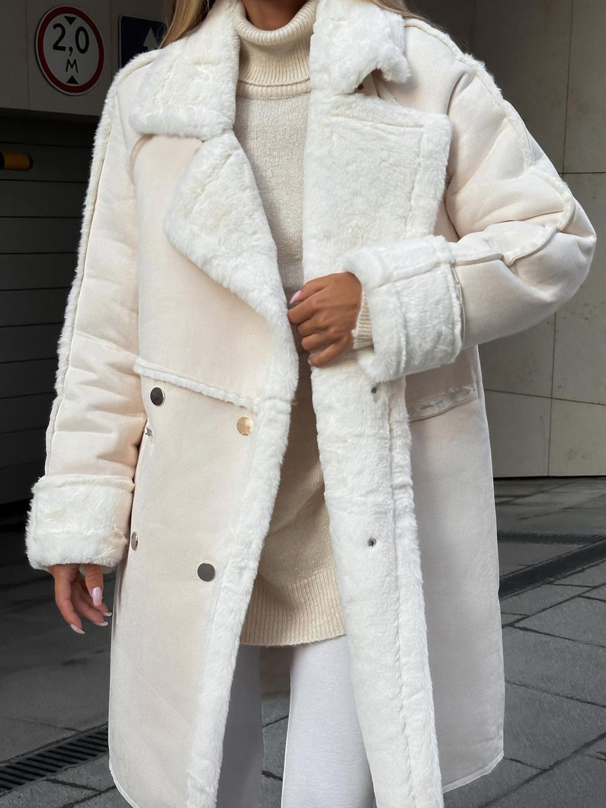 Alvera | Extra Long Faux Fur Coat Soft Elegant Fit