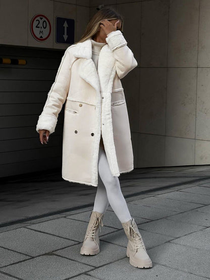 Alvera | Extra Long Faux Fur Coat Soft Elegant Fit