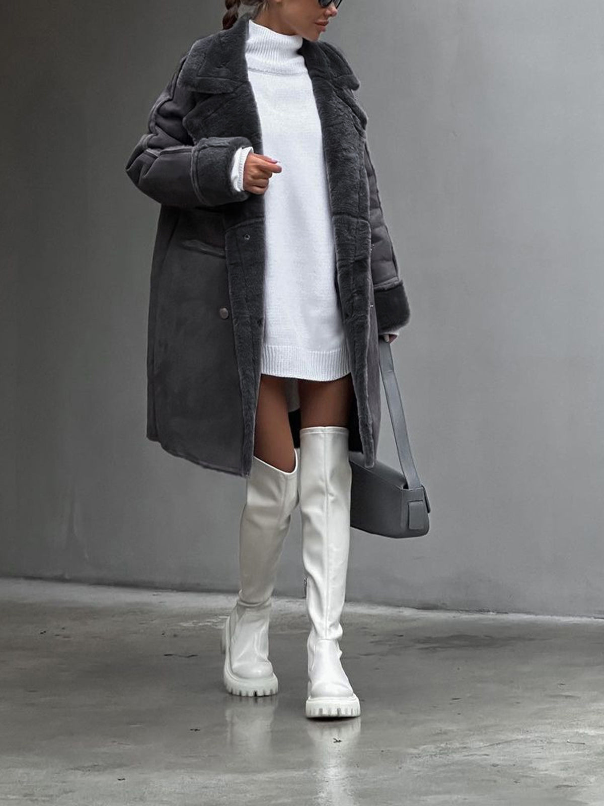 Alvera | Extra Long Faux Fur Coat Soft Elegant Fit