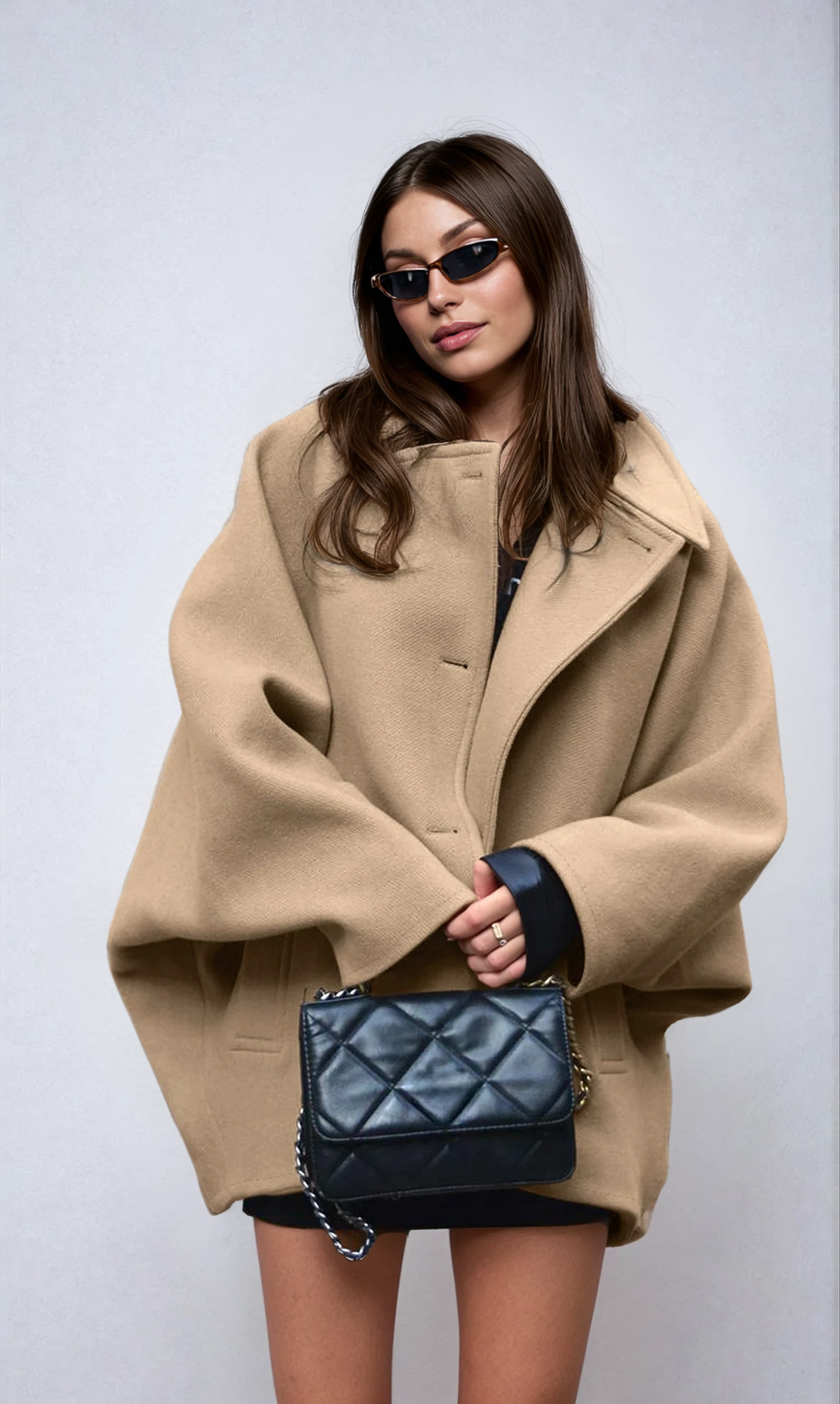 Margaux | Oversized Wool Blend Winter Coat