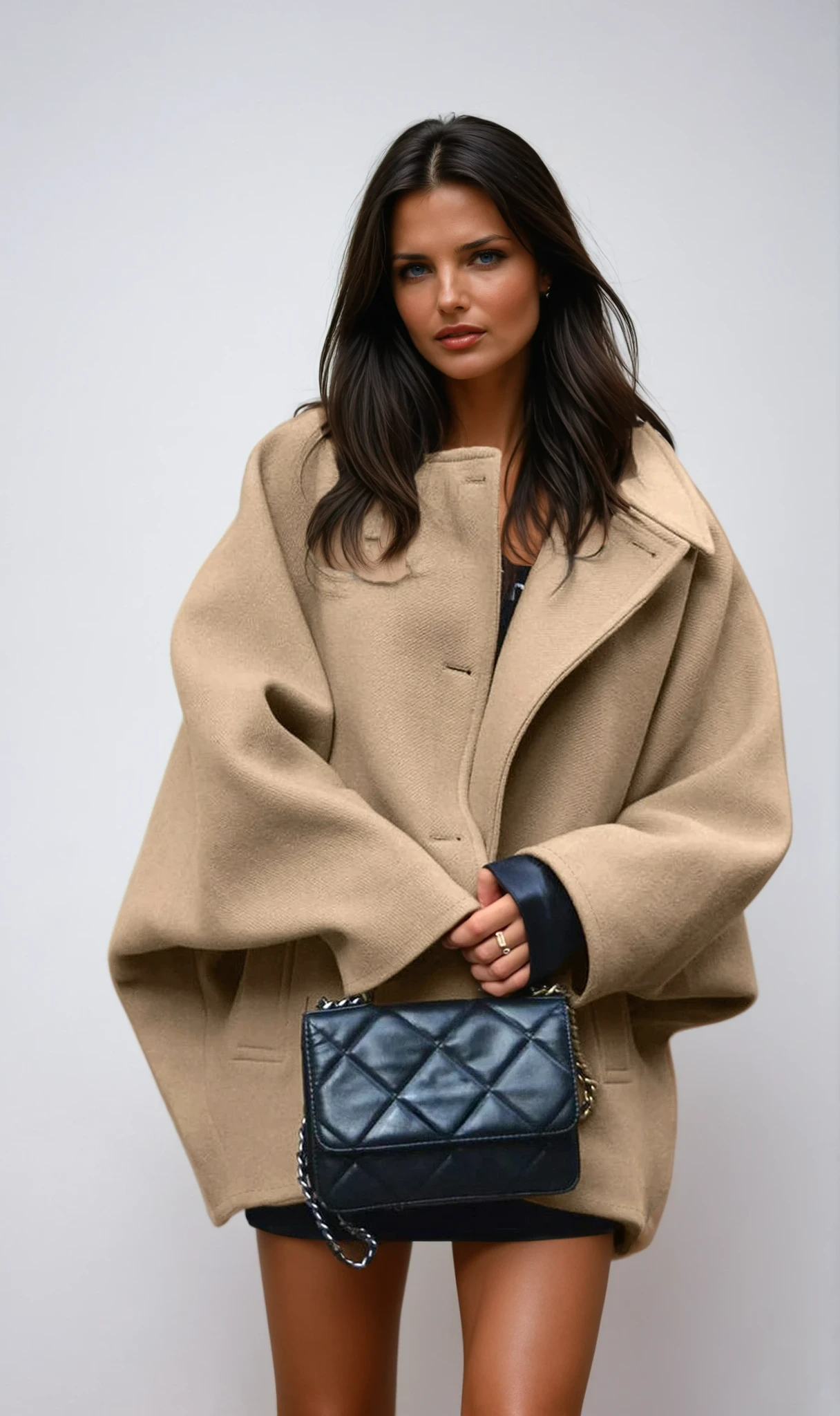 Margaux | Oversized Wool Blend Winter Coat