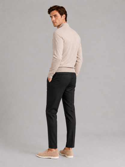 Henri | Slim Fit Mock Neck Knit Sweater