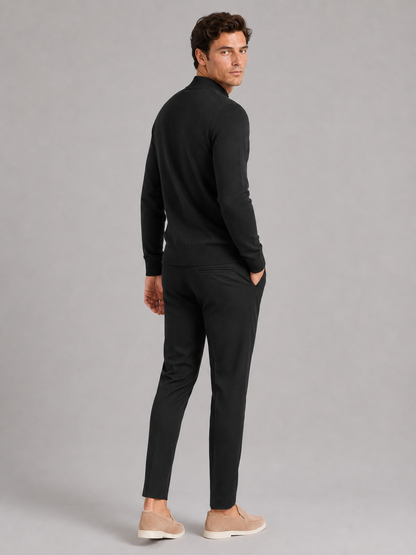 Henri | Slim Fit Mock Neck Knit Sweater