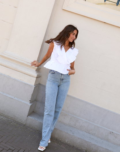 Marcella | Straight Leg Cotton Jeans