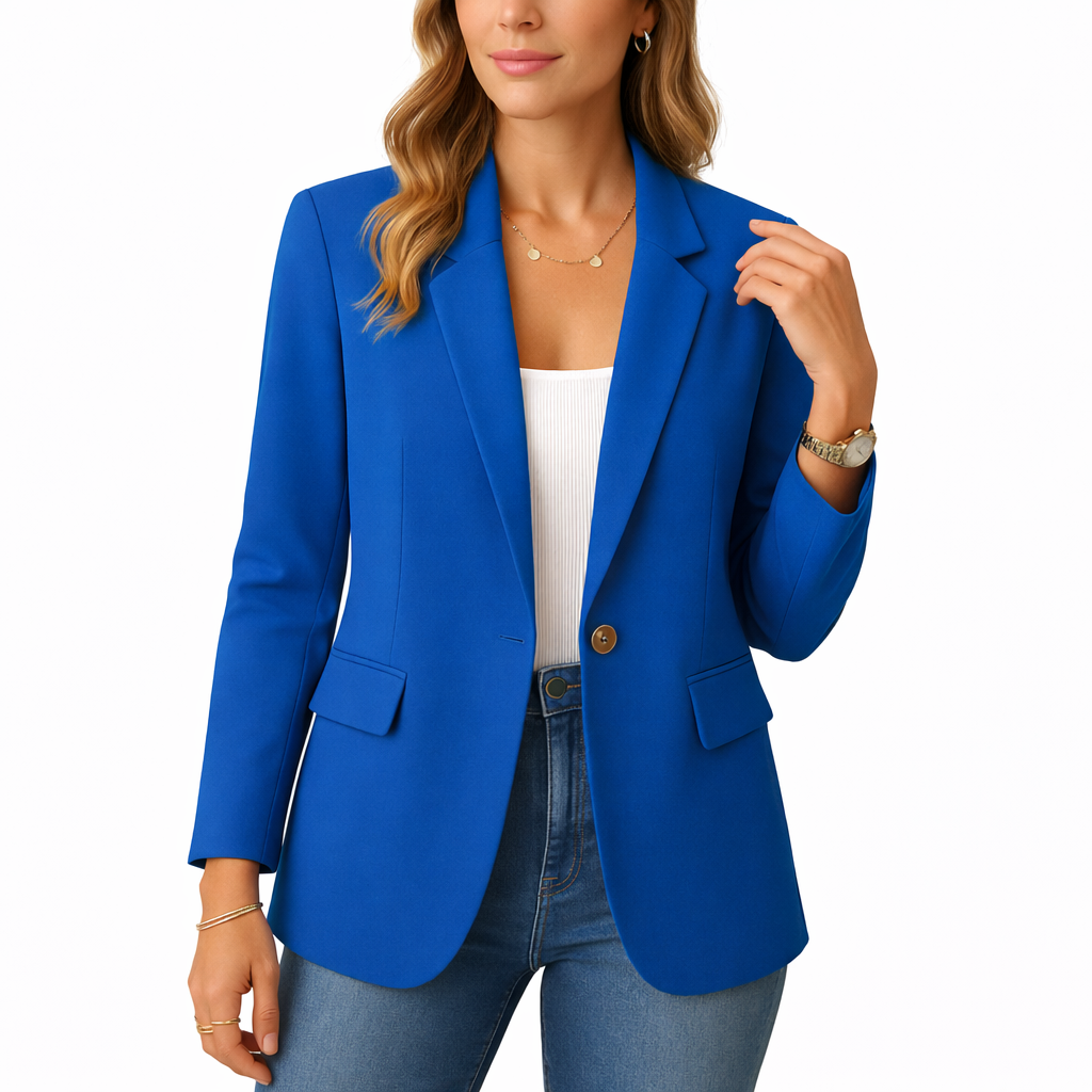 Elara | Elegant Tailored Blazer – Slim Fit Stretch