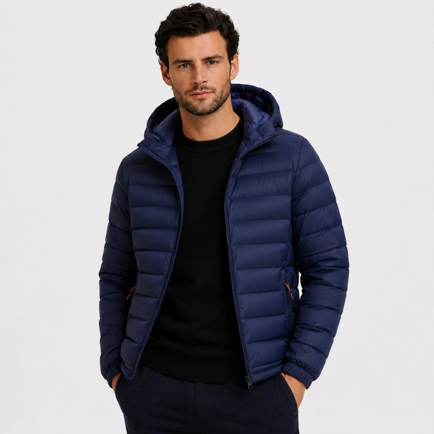 Logan | Men's Lightweight Hooded Puffer Jacket