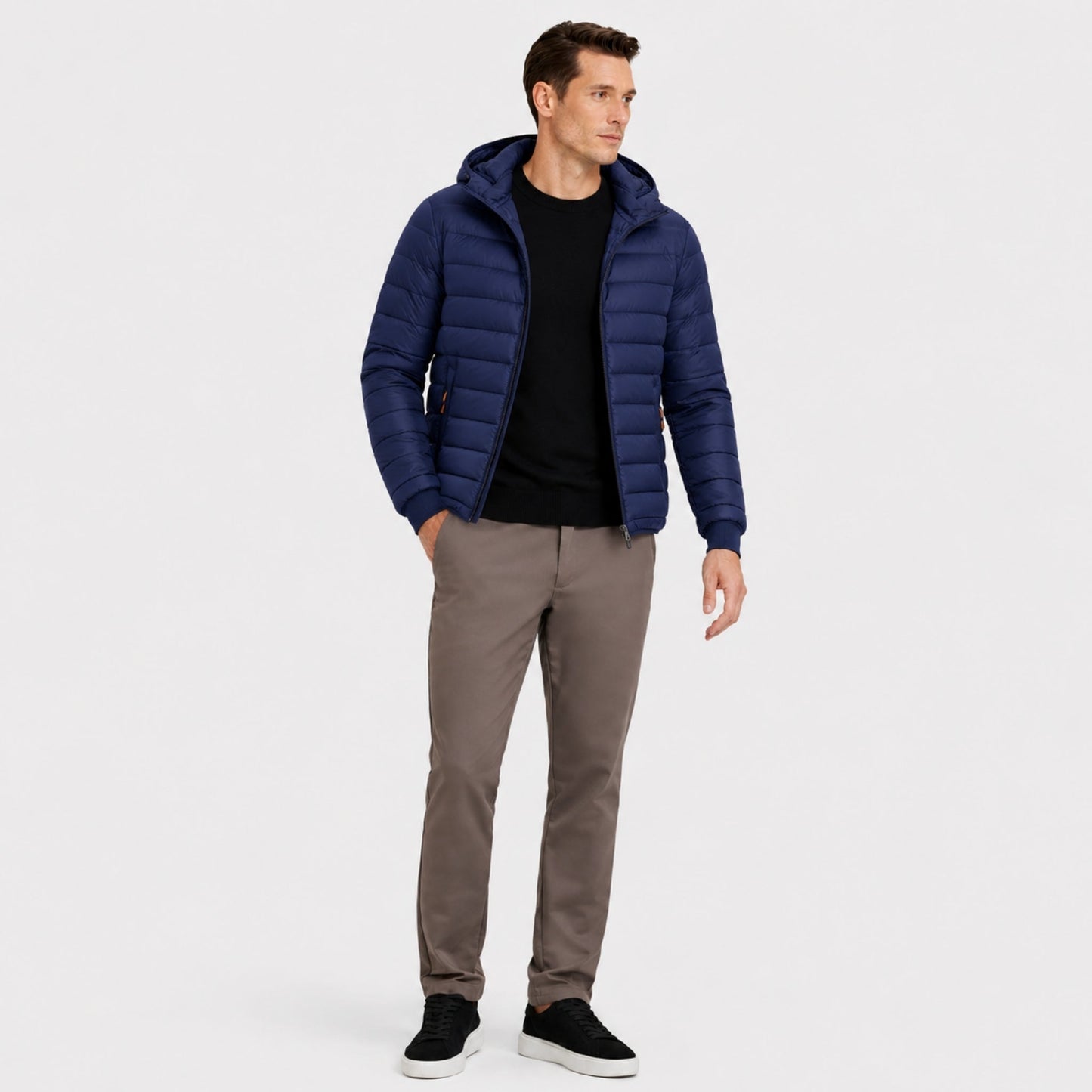 Logan | Men's Lightweight Hooded Puffer Jacket