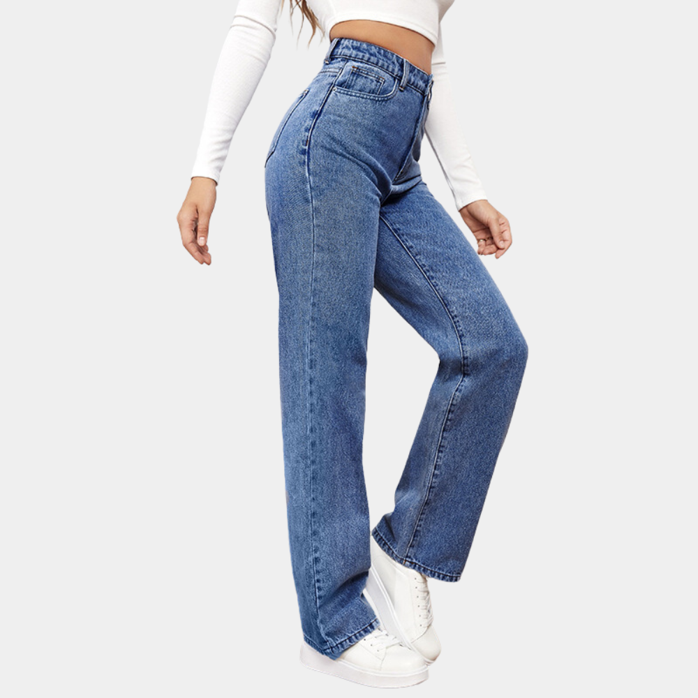 Jeannine | High-Rise Straight Leg Jeans