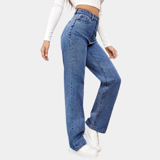 Jeannine | High-Rise Straight Leg Jeans