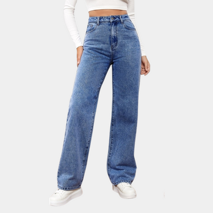 Jeannine | High-Rise Straight Leg Jeans