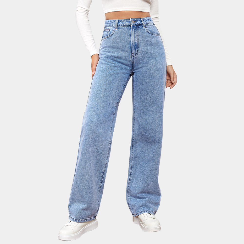 Jeannine | High-Rise Straight Leg Jeans