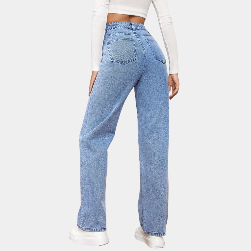 Jeannine | High-Rise Straight Leg Jeans