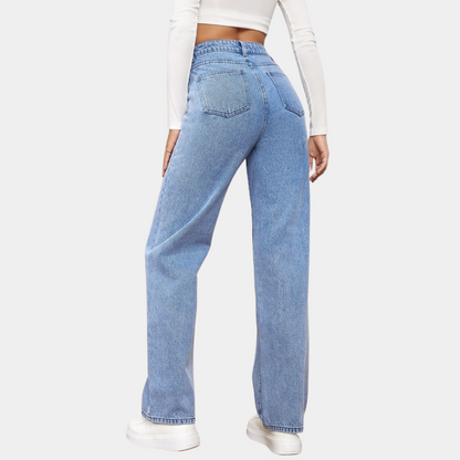 Jeannine | High-Rise Straight Leg Jeans