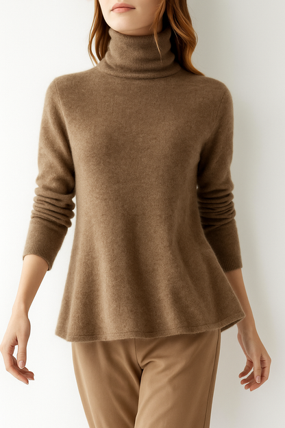 Mathilde | Cashmere Blend Slim Turtleneck Sweater