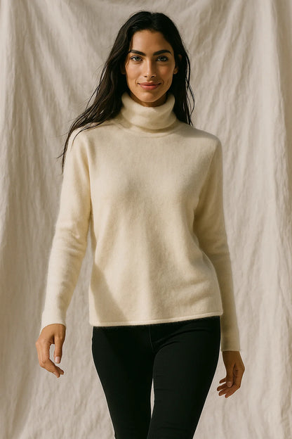 Mathilde | Cashmere Blend Slim Turtleneck Sweater