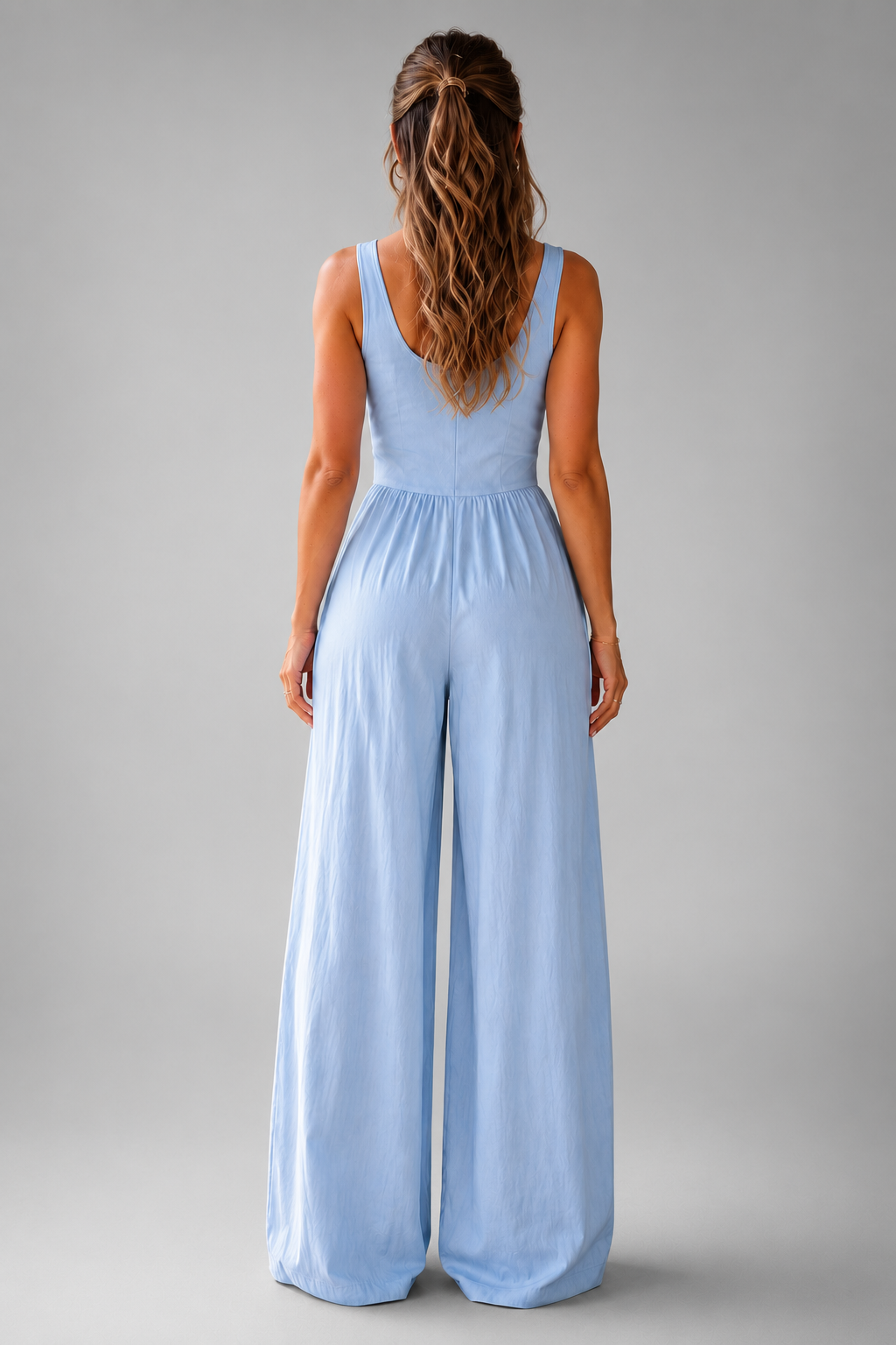 Ombeline | Women's Sleeveless Wide Leg Jumpsuit