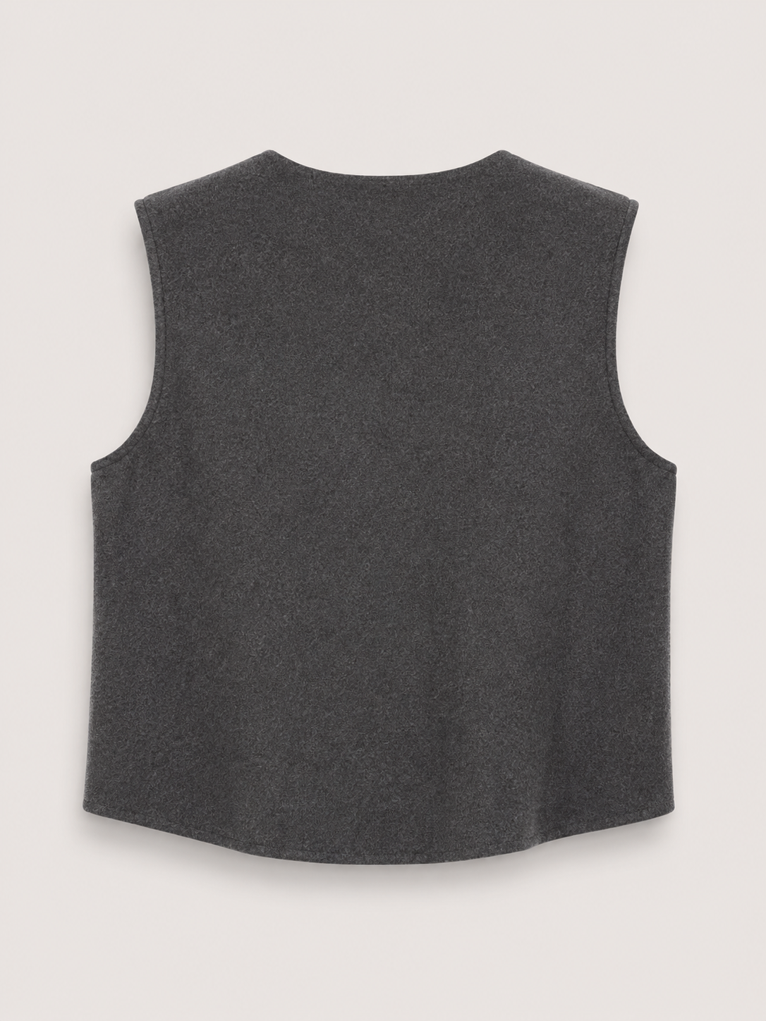 Sylvie | V-Neck Button-Front Sleeveless Knit Vest
