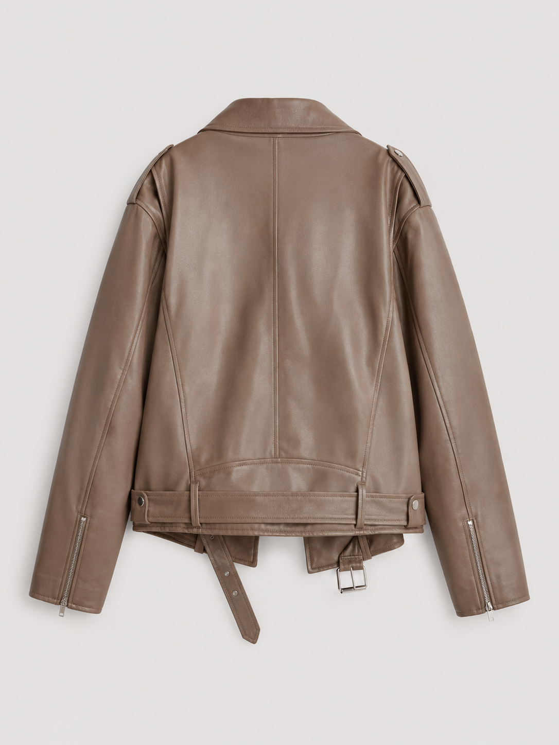 Honorine | Women's Oversized Faux Leather Biker Jacket