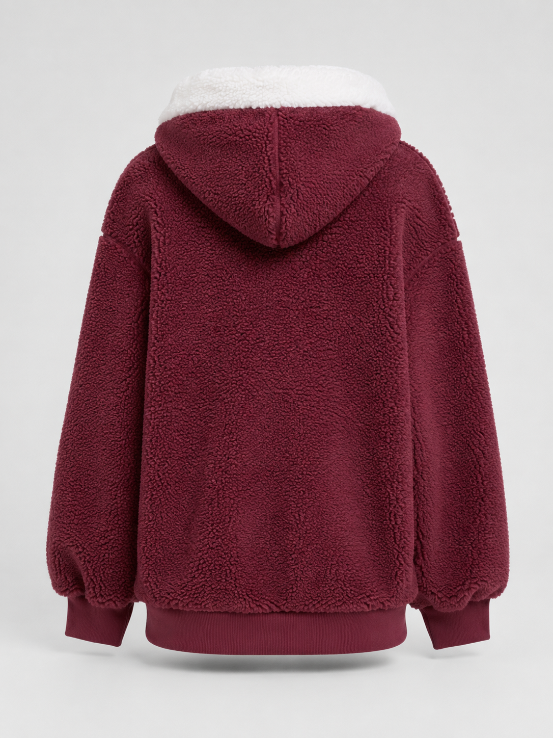 Joelle | Sherpa Fleece Zip-Up Hooded Jacket