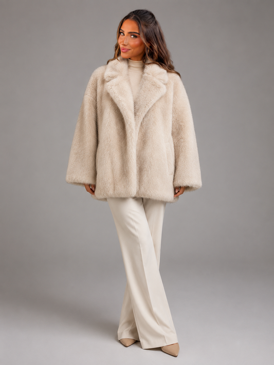 Blanche | Oversized Faux Fur Coat