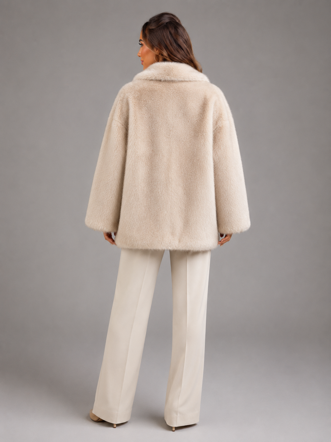 Blanche | Oversized Faux Fur Coat