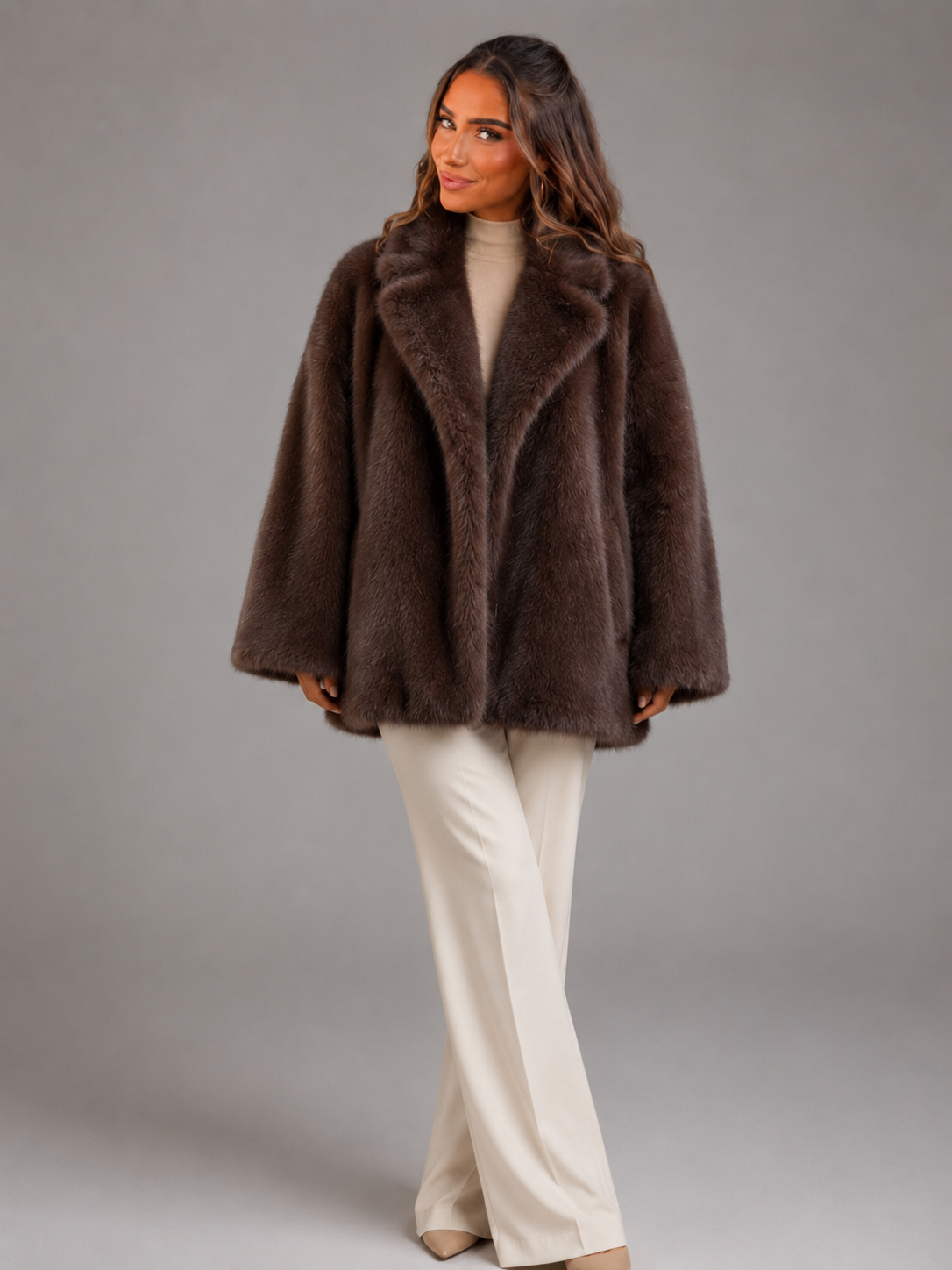 Blanche | Oversized Faux Fur Coat