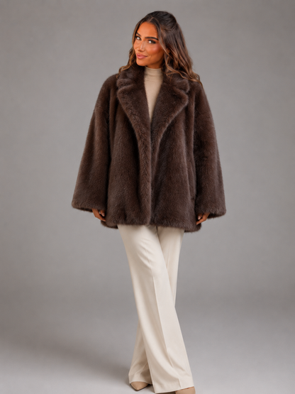 Blanche | Oversized Faux Fur Coat