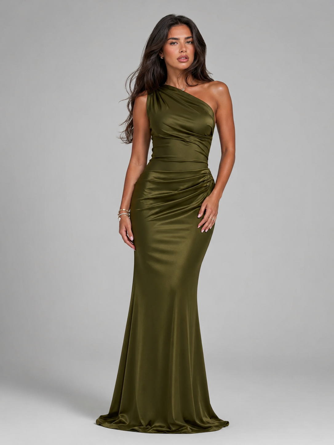 Estelle | Women's One Shoulder Maxi Gown