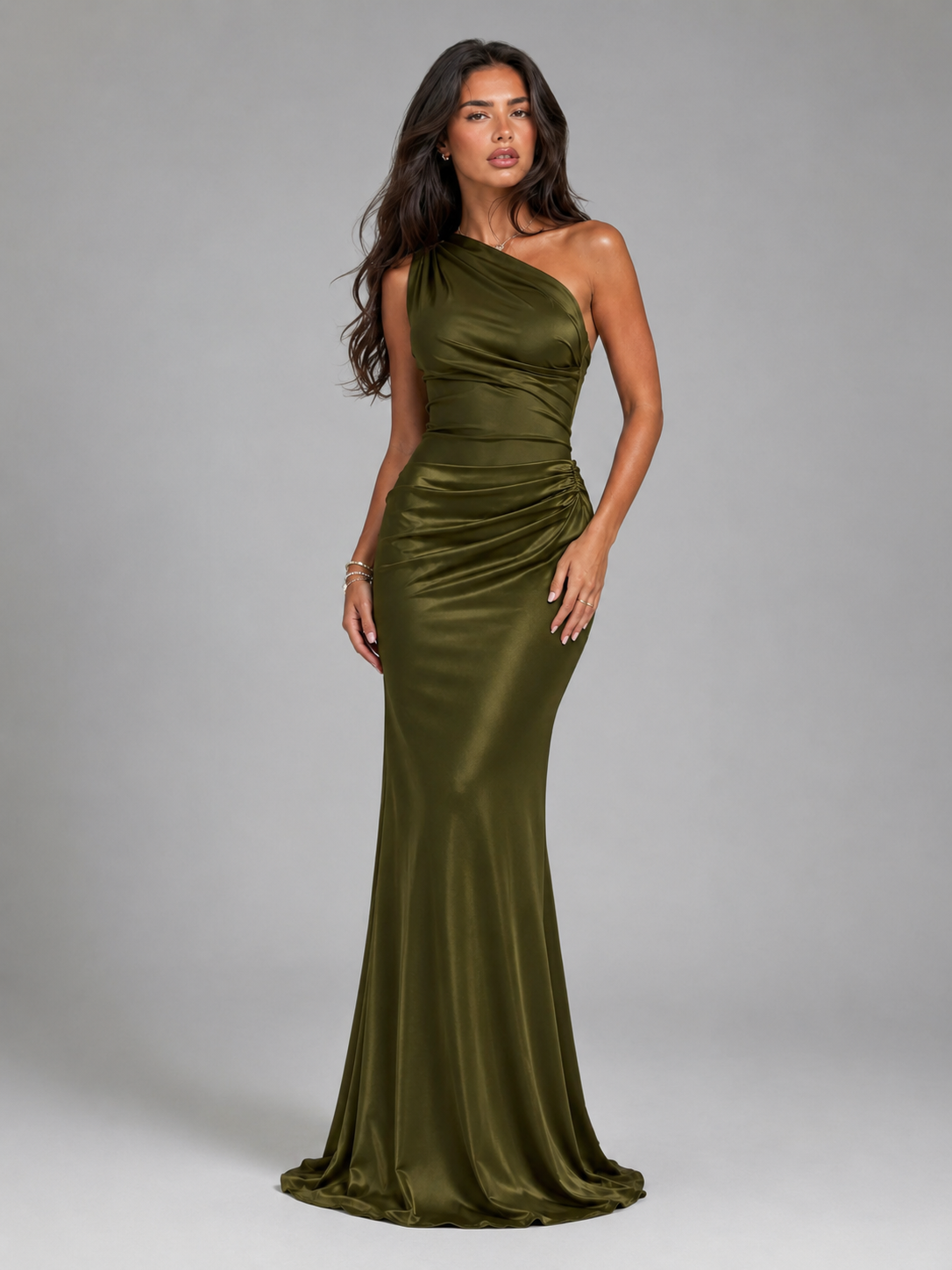 Estelle | Women's One Shoulder Maxi Gown