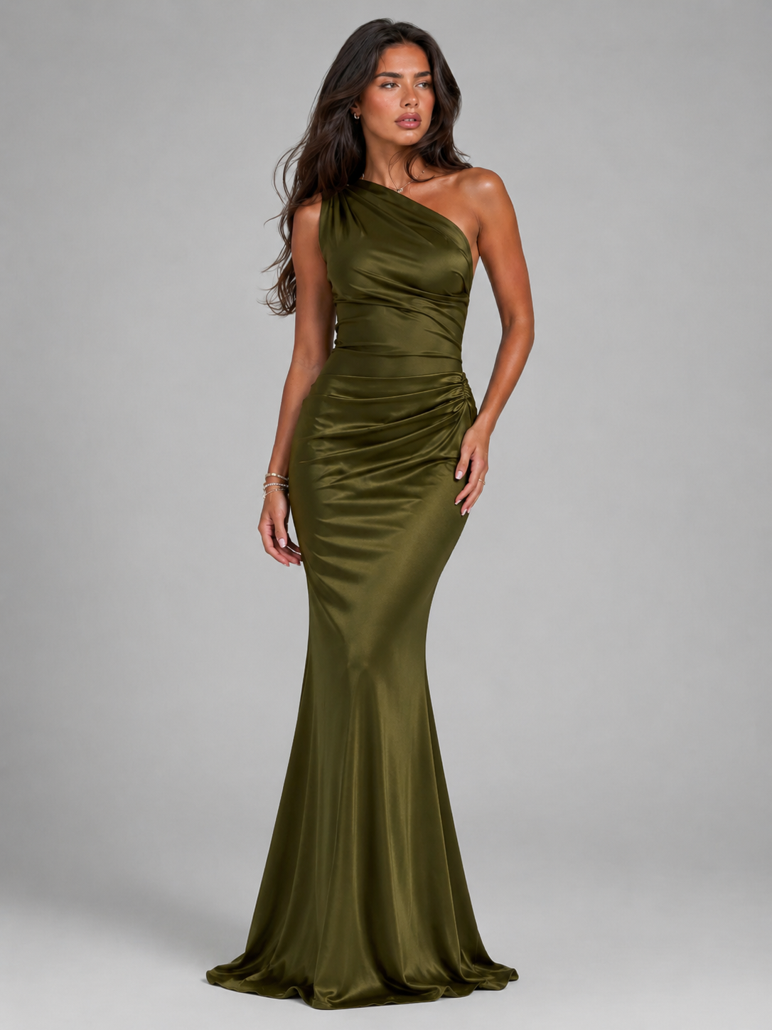 Estelle | Women's One Shoulder Maxi Gown
