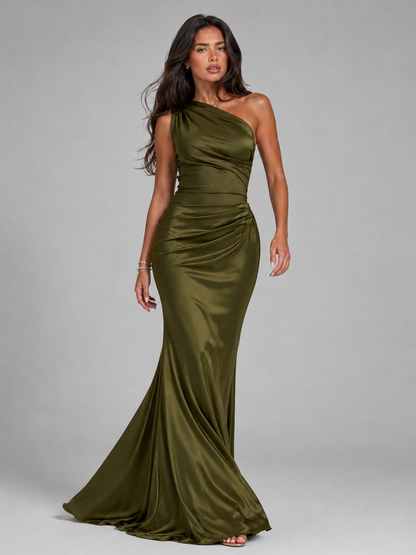 Estelle | Women's One Shoulder Maxi Gown
