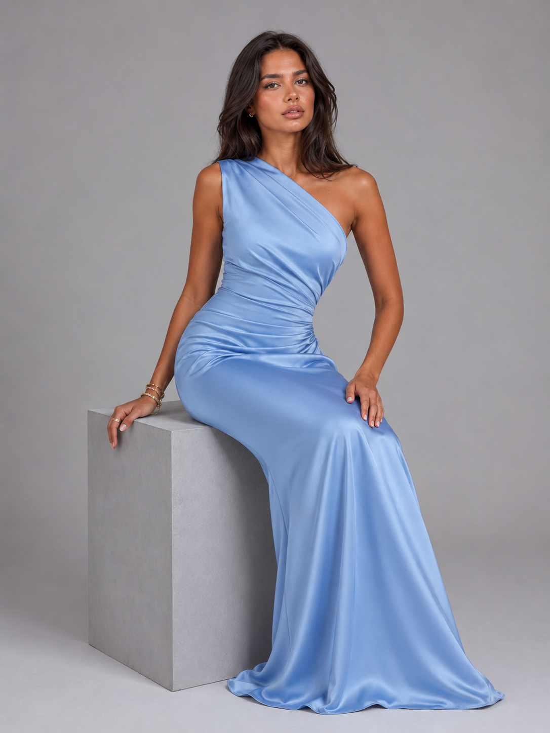 Estelle | Women's One Shoulder Maxi Gown
