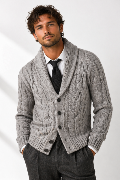 Valenzo | Classic Knit Cardigan Button Front