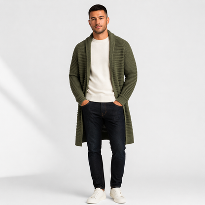 Cavaro | Knit Cardigan Stand Collar Zip