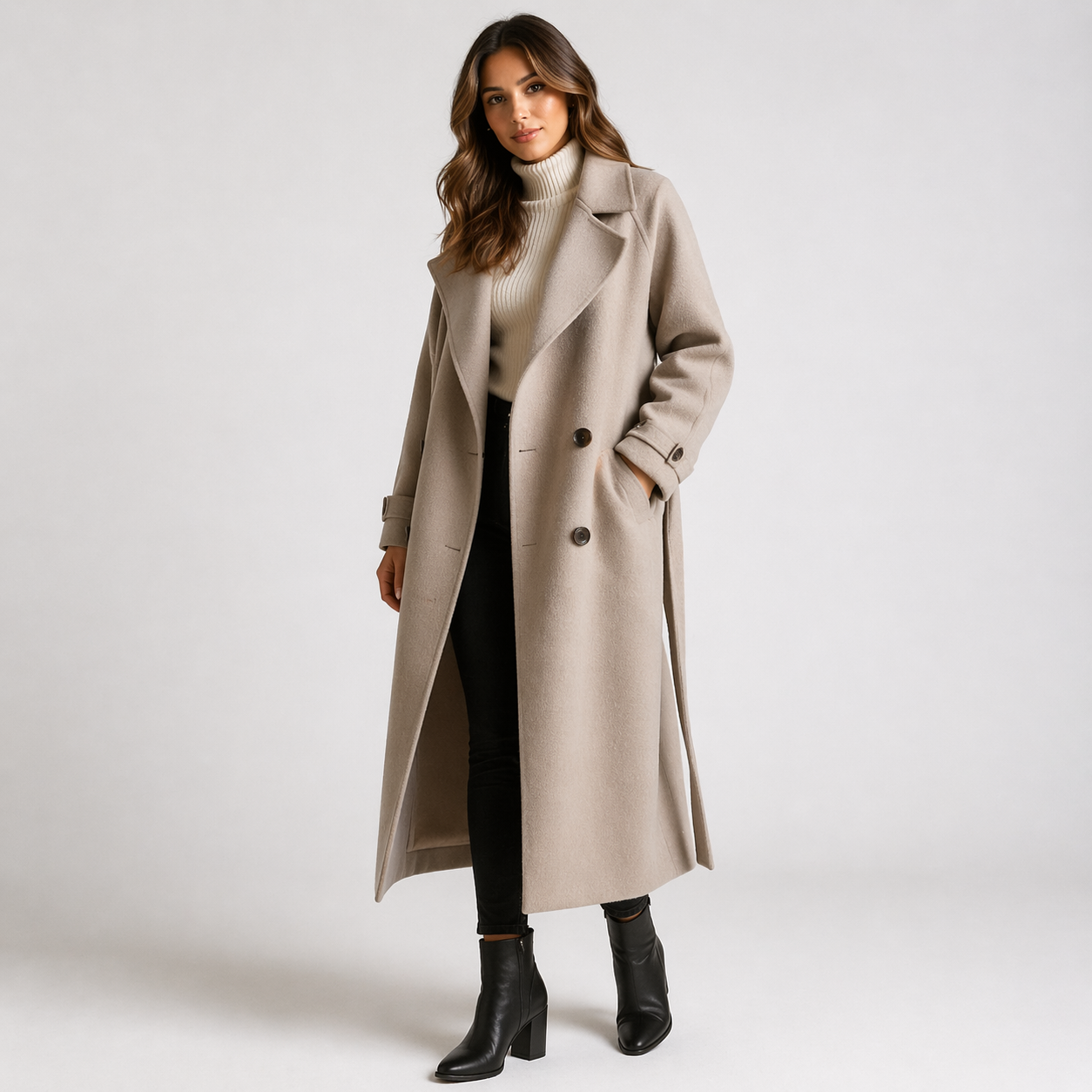 Cecilia | Classic Long Wool Coat – SOLANE COLLECTIVE