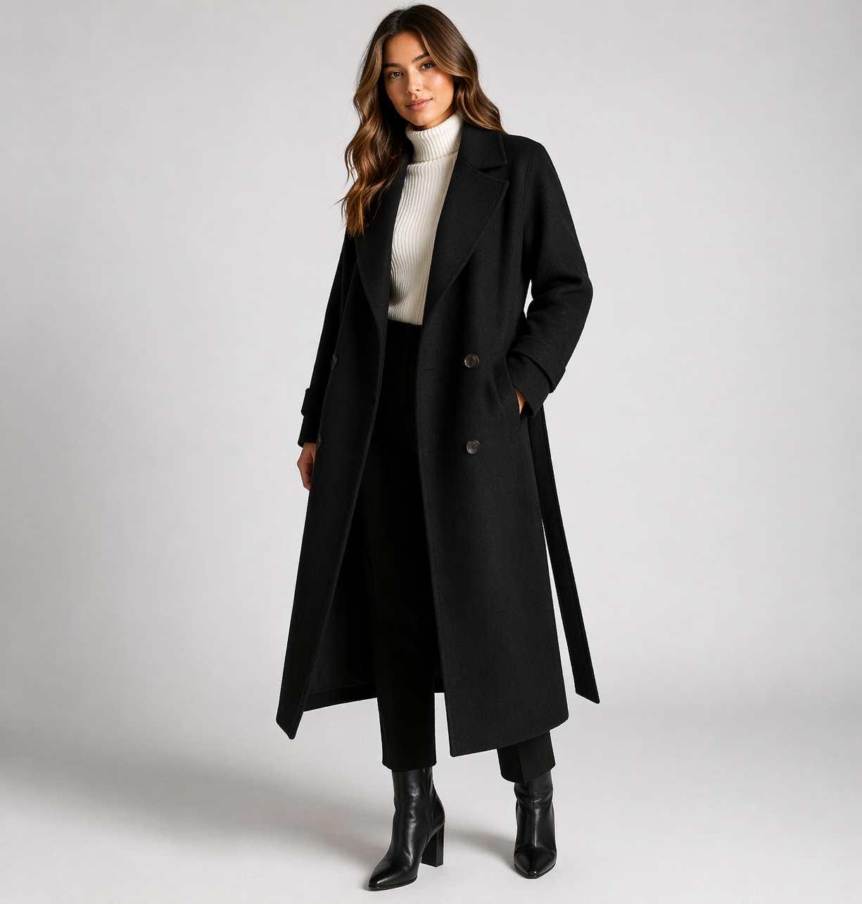 Cecilia | Classic Long Wool Coat