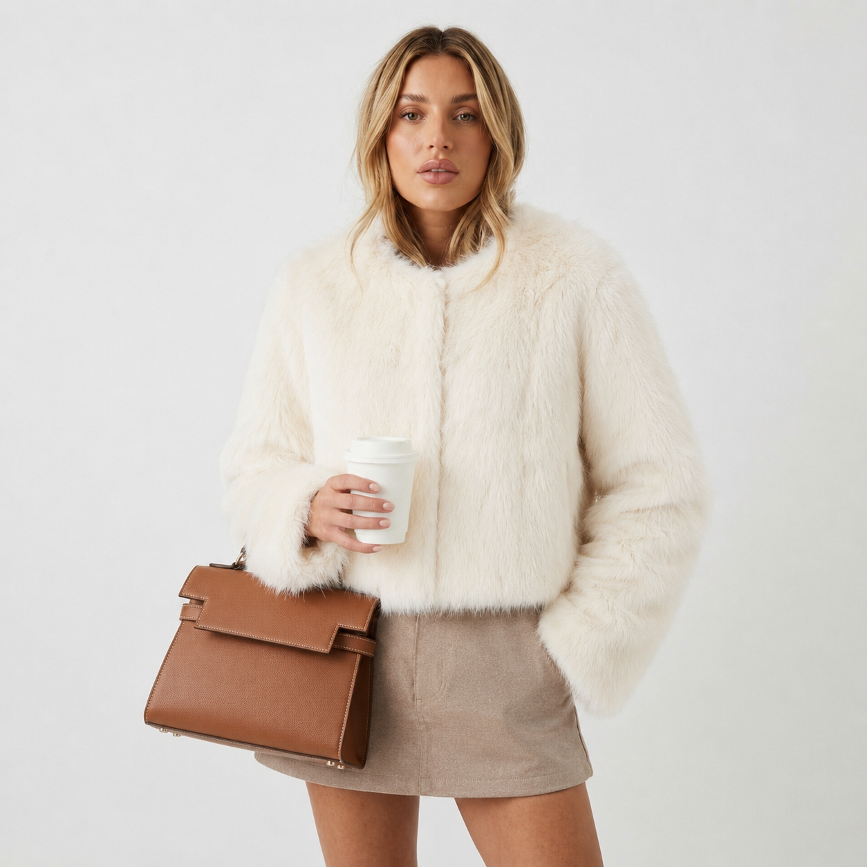 Bianca | Oversized Faux Fur Jacket