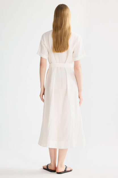 Brigitte | Classic Linen Maxi Dress