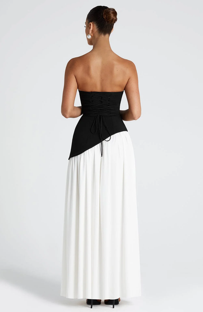 Mireille | Strapless Ruched Maxi Gown