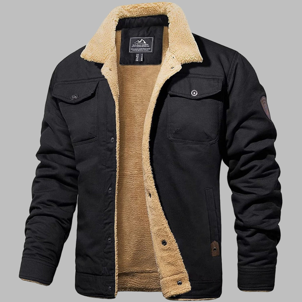 Viktor | Fleece Lined Vintage Bomber Jacket