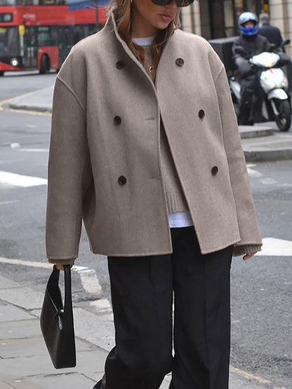 Avessia | Double-Breasted Pea Coat