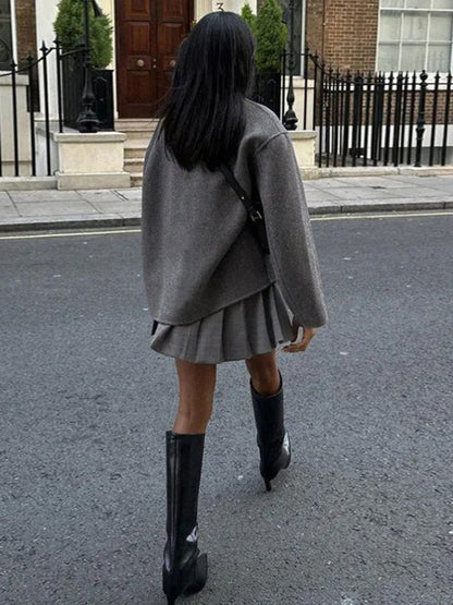 Avessia | Double-Breasted Pea Coat