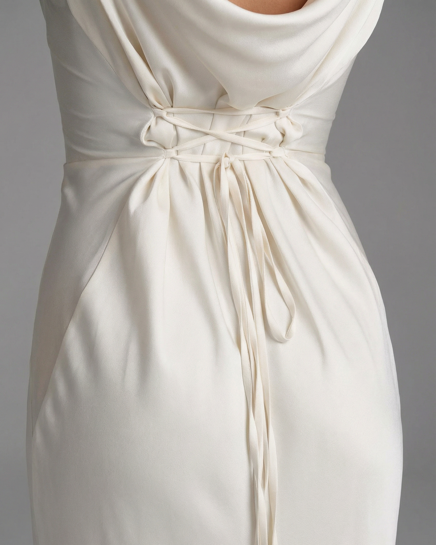 Isabeau | Long Sleeve Satin Maxi Evening Gown